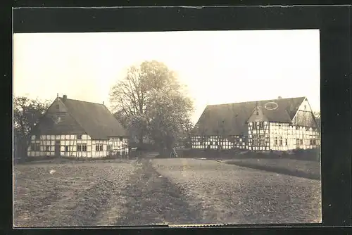 Foto-AK Schwenningdorf, Gehöft Familie Röhr, 1920