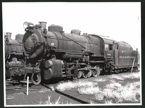 Fotografie Eisenbahn USA, Pennsylvania Railroad, Tender-Lokomotive Nr. 7552