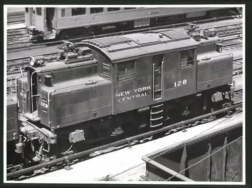 Fotografie Eisenbahn USA, Lokomotive Krokodillok Nr. 128 der New York Central Railroad