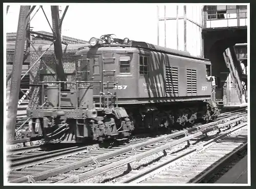 Fotografie Eisenbahn USA, Triebwagen Nr. 257 der New York Central Railroad