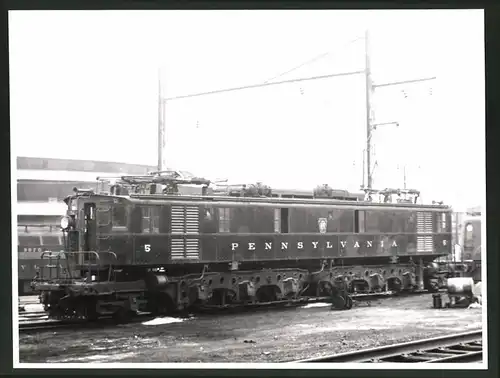 Fotografie Eisenbahn USA, E-Triebwagen Nr. 5 der Pennsylvania Railroad