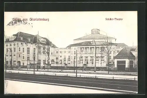 AK Berlin-Charlottenburg, Schiller-Theater, Kantstrasse
