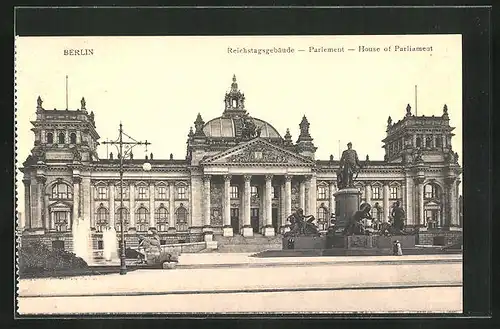 AK Berlin-Tiergarten, Reichstagsgebäude