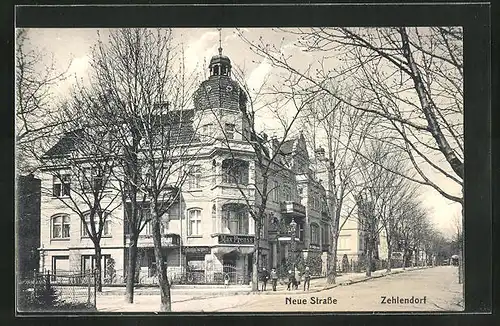 AK Berlin-Zehlendorf, Neue Strasse, Kolonialwaren Max Preuss