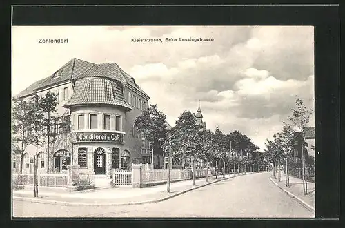 AK Berlin-Zehlendorf, Kleiststrasse Ecke Lessingstrasse