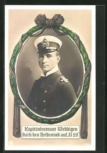AK Kapitänleutnant Weddigen, Kommandant des U-Boot U29