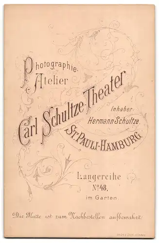 Fotografie Hermann Schultze, Hamburg-St. Pauli, Langereihe 48, Portrait junge Dame und Mädchen in modischer Kleidung