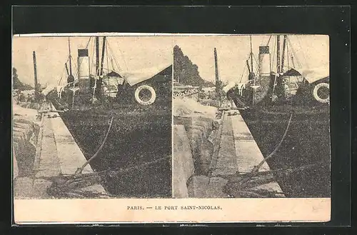 Stereo-AK Paris, Le Port Saint-Nicolas