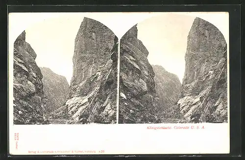 Stereo-AK Colorado, Königsschlucht