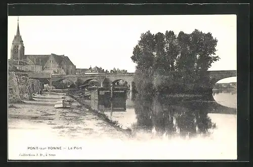 AK Pont-sur-Yonne, Le Port