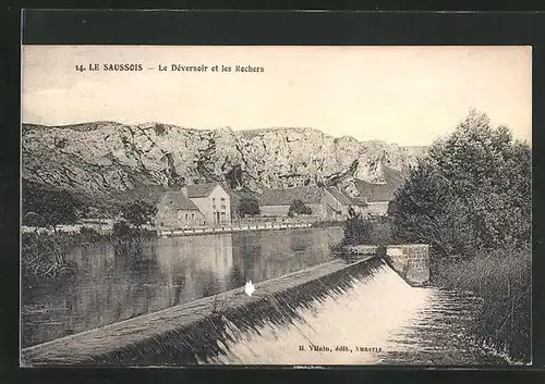 AK Le Saussois, Le Déversoir et les Rochers