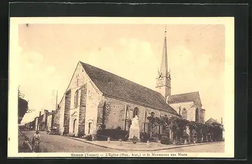 AK Senan, L'Eglise et le Monument aux Morts