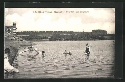 AK Saint-Fargeau, Réservoir de Bourdon, Les Baigneurs