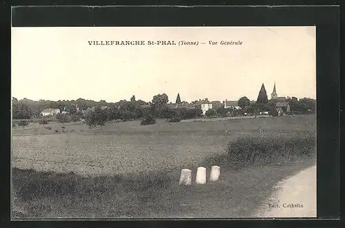 AK Villefranche-Saint-Phal, Vue Générale