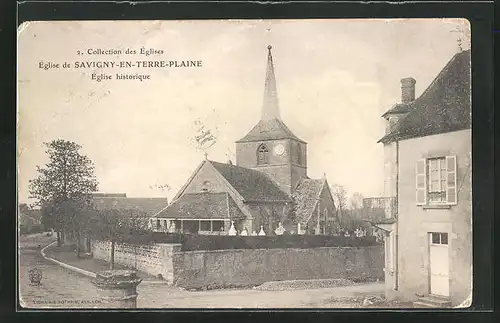 AK Savigny-en-Terre-Plaine, L`Église