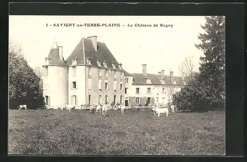 AK Savigny-en-Terre-Plaine, Le Château de Ragny