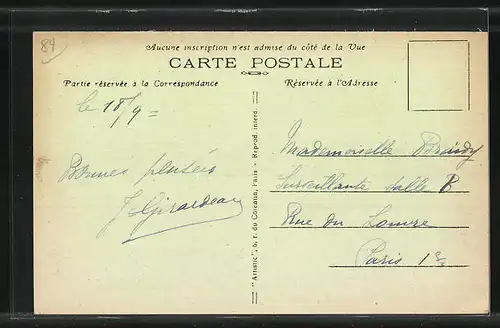 AK Saint-Martin-d`Ordon, Route de Saint-Julien, Entrée du Village