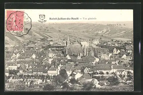 AK Saint-Julien-du-Sault, Vue générale