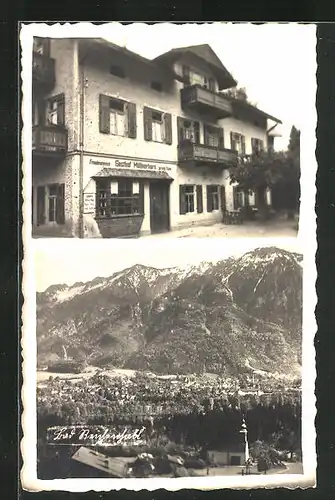 Foto-AK Bad Reichenhall, Gasthof Müllnerhorn, Ortsansicht