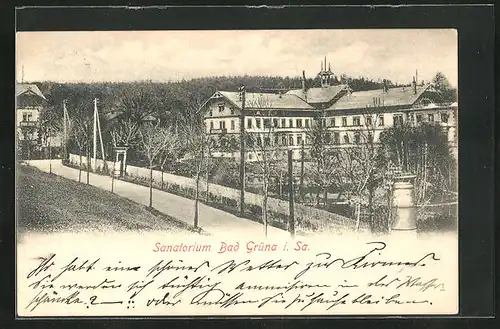 AK Bad Grüna i. Sa., Sanatorium