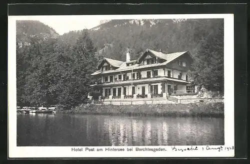 AK Berchtesgaden, Hotel Post am Hintersee