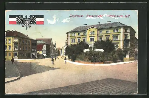 AK Ingolstadt, Donaustrasse, Hotel Wittelsbacher Hof
