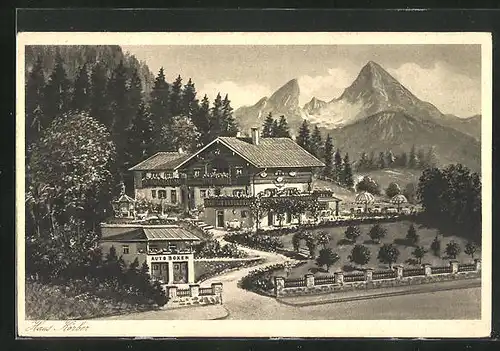 Künstler-AK Berchtesgaden, Haus Körber