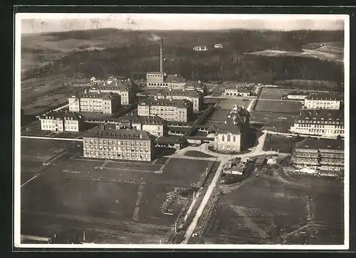 AK Zwickau, Staatlicher Krankenstift, Fliegeraufnahme