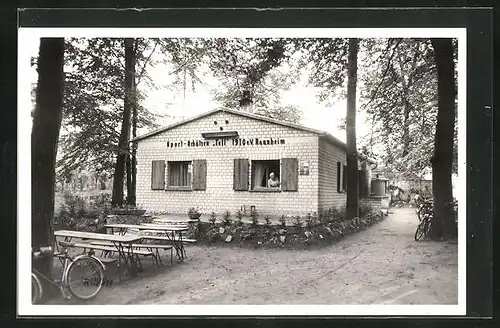 Foto-AK Raunheim, Schützenhaus an der Draisbach-Eiche