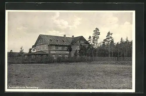 AK Rehau, Gasthaus Tannenberg im Fichtelgebirge