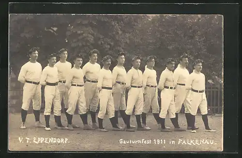 AK Eppendorf / Hetzdorf, Gauturnfest 1911 in Falkenau