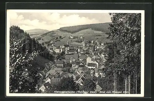 AK Kleinschmalkalden /Thüringer Wald, Blick vom Riesigen Stein