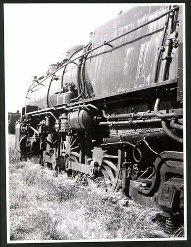 Fotografie Eisenbahn USA, Dampflok der Pennsylvania Railroad auf einem Abstellgleis