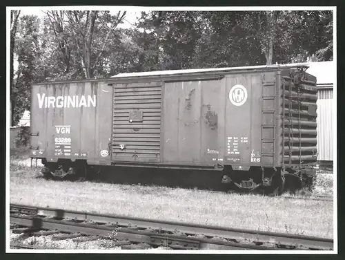 Fotografie Eisenbahn USA, Güterwaggon Virginian Railroad Nr. 63289