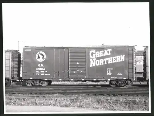 Fotografie Eisenbahn USA, Güterwaggon Nr. 12664 Great Northern Railroad