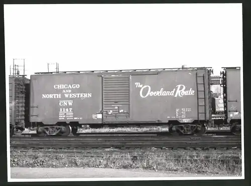 Fotografie Eisenbahn USA, Güterwaggon Nr. 1147 Chicago & North Wester Railroad