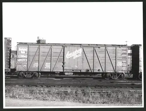 Fotografie Eisenbahn USA, Güterwaggon Nr. 25375 CB&Q Railroad Burlington Route