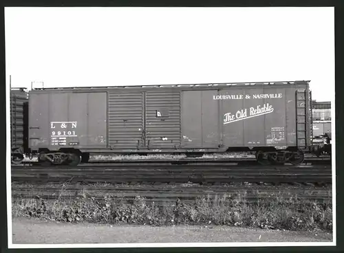 Fotografie Eisenbahn USA, Güterwaggon Nr. 99101 Louisville & Nashville Railway