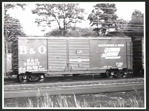 Fotografie Eisenbahn USA, Güterwaggon Nr. 298517 Baltimore & Ohio Railway