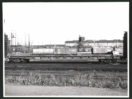 Fotografie Eisenbahn USA, Güterwaggon Nr. 17322