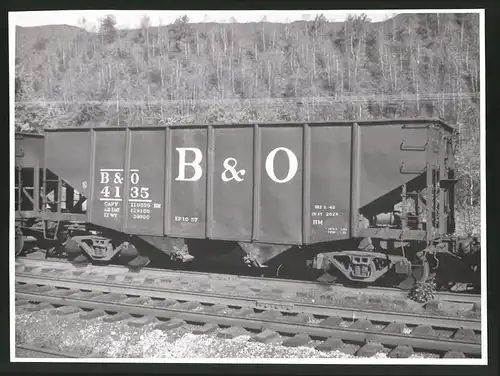 Fotografie Eisenbahn USA, Güterwaggon Nr. 4135 Baltimore & Ohio Railway