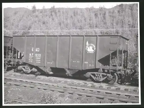 Fotografie Eisenbahn USA, Güterwaggon Nr. 67052 Jersey Central Lines