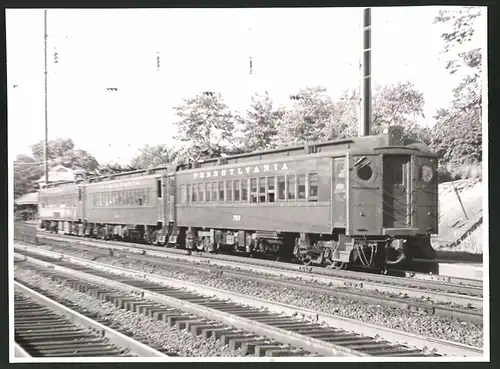 Fotografie Eisenbahn USA, E-Triebwagen, Personenzug Pennsylvania Railroad