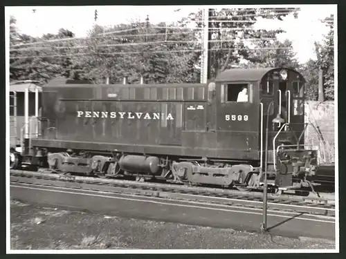 Fotografie Eisenbahn USA, Diesel-Lokomotive Nr. 5599 Pennsylvania Railroad