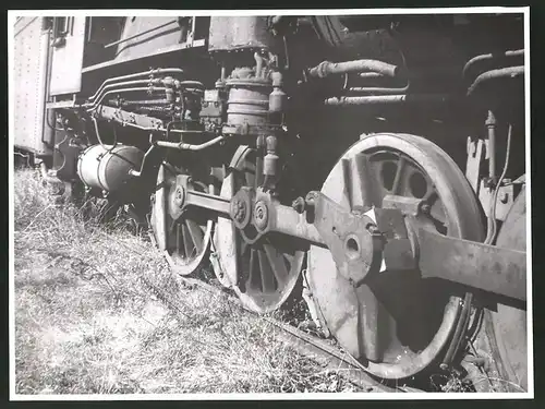 Fotografie Eisenbahn USA, Dampflok Nr. 4330 Pennsylvania Railroad, Antrieb Detail