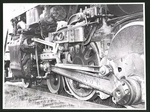 Fotografie Eisenbahn USA, Dampflokomotive Nr. 2124 Reading Railroad, Detail Antrieb