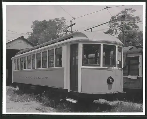 Fotografie unbekannter Fotograf, Ansicht Branford / CT, Strassenbahn-Triebwagen