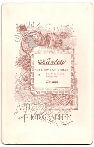 Fotografie Kanberg, Chicago, 433 E., Division Street, Portrait eleganter Herr mit Zwirbelbart