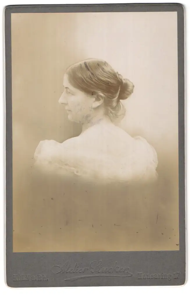 18 Fotografien, Köln, Portrait Büste Carl Aldenhoven, Wohnräume, Umfeld von Carl Aldenhoven, 3 Fotos auf Zelluloid 10