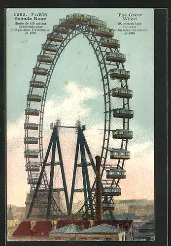 AK Paris, Grande Roue de Paris, The Great Wheel, Riesenrad